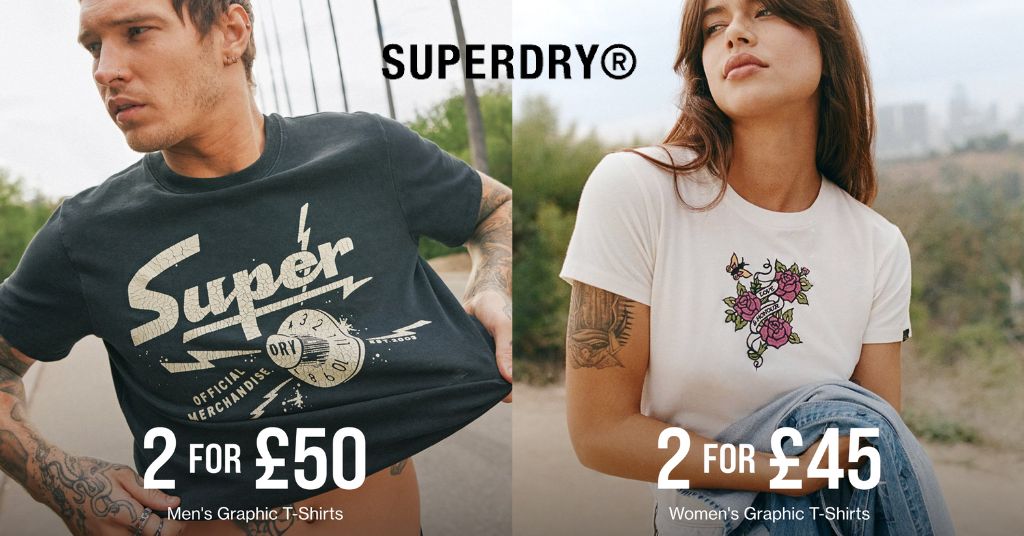 Superdry英國官網冬季服飾清貨，男女上衣、短褲、外套等夏季服飾特價，低至3折！
