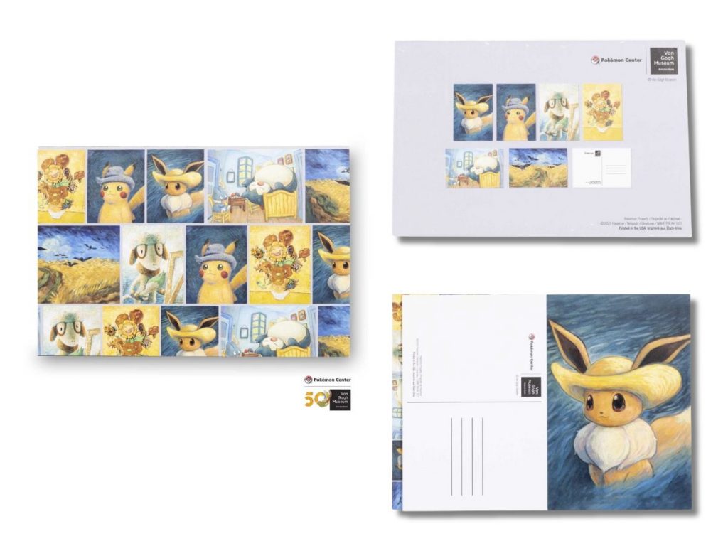 Pokémon Center × Van Gogh Museum - 小精靈梵高名畫明信片12張套裝