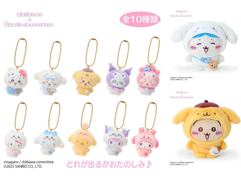 【最新】Chiikawa x Sanrio characters系列